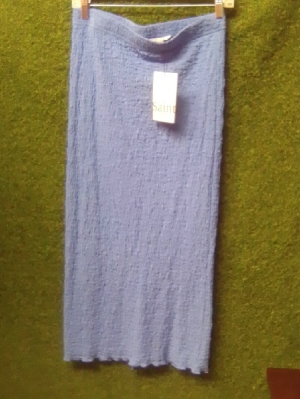 Saint Tropez West Blue Knit Midi Skirt